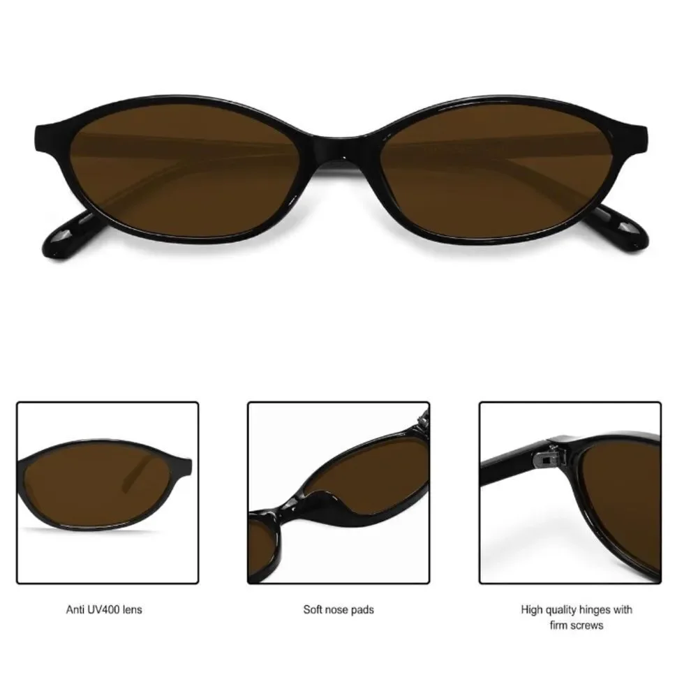 New retro oval sunglasses